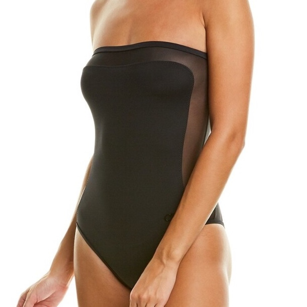Solid & Striped Black One Piece Bathingsuit - image 1
